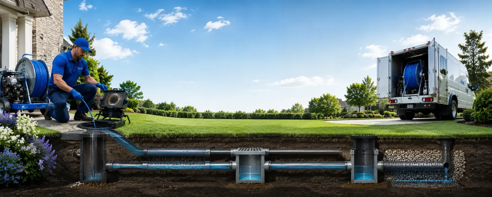 Outdoor drain cleaning information for Little Plymouth, VA